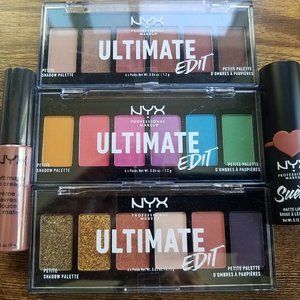 NYX Brights Warm Neutrals Ultimate Utopia Eyeshadow Brunch Me Abu Dhabi Lip
